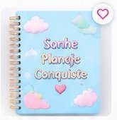 Caderno Colegial Sonhe Planeje Conquiste