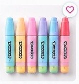 Marca-texto Pastel 6 cores